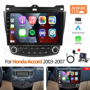Android 13 Car Radio Apple CarPlay Android Auto For Honda Accord CM CL 2003-2007 - Picture 1 of 12