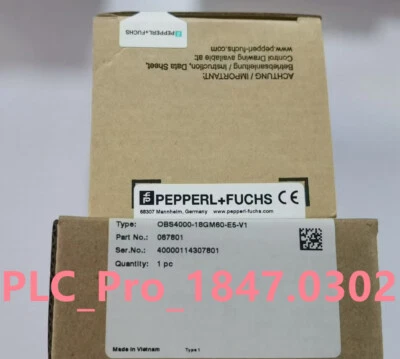 1PCS NEW Pepperl+Fuchs OBS4000-18GM60-E5-V1 Photoelectric Sensor Fast ship - Image 1 of 4