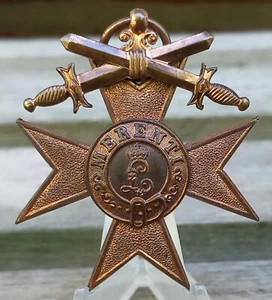 Baviera Cruz al Mérito Militar 3. Clase Orden Cruz de Hierro Signo de Honor Orig. - Imagen 1 de 3