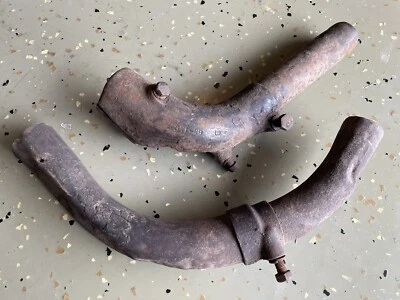 Fundiciones de escape delanteras OEM 1929-1931 DL 45 súper raras 1002-29 Harley RL 371-29 B Foto 1 de 4