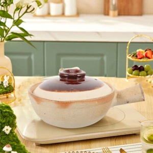 Stewed Fleischsuppe Auflauf Kochtopf Suppentopf Aus Keramik Mit Deckel - Bild 1 von 12
