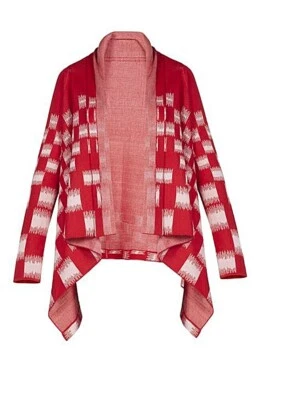 NUEVO CON ETIQUETAS BCBG MAXAZRIA Shibori Cuadrado Largo Slv Cortina Abierta Cárdigan XS/S~ M/L Reg$228 Foto 1 de 4