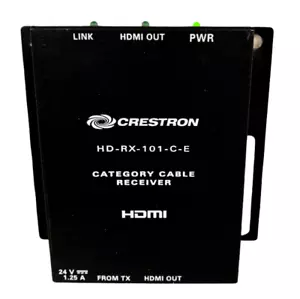 Crestron Category Cable Receiver HD-RX-101-C-E w/ No Power Supply - Picture 1 of 3