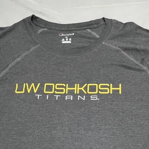 University of Wisconsin Oshkosh Spellout Langarm Champion Hemd Grau Herren XL - Bild 1 von 9