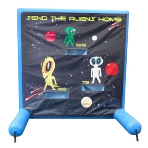Interaktives versiegeltes aufblasbares Luftrahmenspiel Aliens Kinder Event Party Karneval - Bild 1 von 8