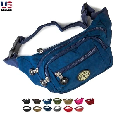 Fanny Pack Waist Bag Hip Belt Bum Crossbody Lightweight Mens Womens Sport Travel - Image 1 of 4