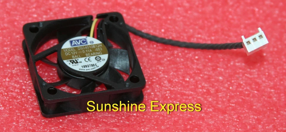 OEM Dell F718G 0F718G AVC Cooling Fan DS04010B12H 40x40x10mm 3-pin 12V 0.11A - Image 1 of 1