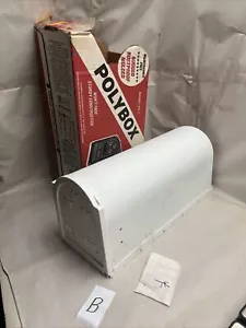 Vintage 1994 Open Box Fulton Model PX-1 White Finish Rural Mailbox Postmaster - Picture 1 of 11