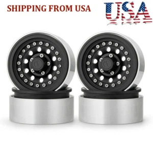 4pcs Cerchio Ruota 1,9" Metallo Beadlock per RC Axial SCX10 D90 TRX4 90046 Crawler US - Foto 1 di 10