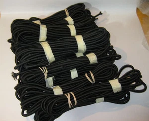 JOB LOT NEW 5mm ELASTIC SHOCK BLACK BUNGEE CORD VARIOUS LENGTHS 139M TOTAL (B31) - Picture 1 of 1