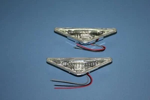Crystal Lens LED Side Marker Indicator Light Lamp FOR '2001+ Ford Focus 4D/5D - Imagen 1 de 3