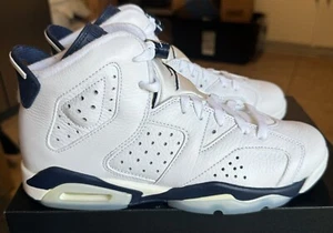 Nike Air Jordan 6 Retro Midnight Navy Talla 7y GS 384665-141 NUEVO - Imagen 1 de 7