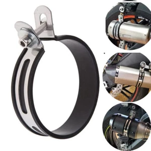 Motorcycle Exhaust Pipe Muffler Holder Clip Clamp Fix Ring Support Bracket 10CM - Bild 1 von 5