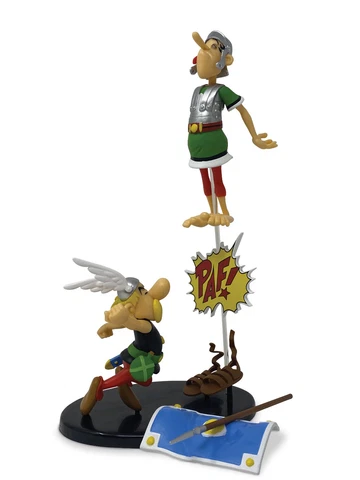 Asterix Paf Figure - Asterix With Centurion - Statue 10 3/16in Plastoy Cover