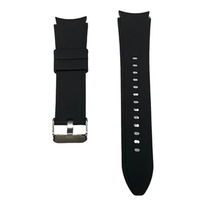 Samsung Galaxy Watch 4 40 44mm Classic SM-R880 SM-R890 Caoutchouc Bracelet Noir - Photo 1 sur 1