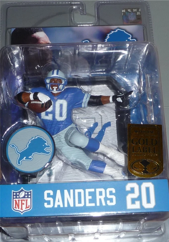 Barry Sanders Detroit Lions Gold Label - McFarlane NFL Legacy Series EN STOCK Foto 1 de 1