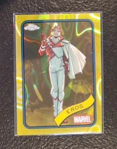 2025 Topps cromo Marvel Eros refractor de lava amarillo #3 - Imagen 1 de 1