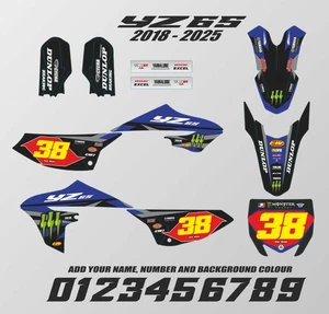 YZ 65 Graphics YAMAHA YZ65 2018 - 2025 - Deegan Graphics Kit Star Custom MX - Picture 1 of 1