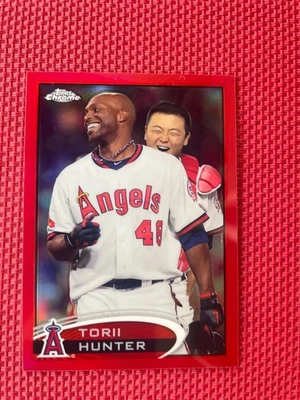 2012 Topps Chrome #51 Torii Hunter red Refractor 2 OF 25 - Image 1 of 4