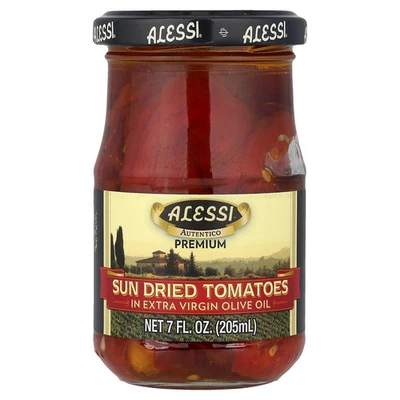 Tomates secos al sol premium en aceite de oliva virgen extra, 7 fl oz (205 ml) Foto 1 de 2