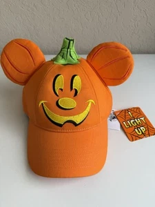 NEW Disney Parks 2019 Halloween Mickey Mouse Pumpkin Light Up Hat NWT! - Picture 1 of 5