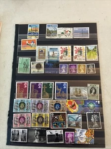 Collection Foreign On Paged CardsUsed Mint British New Zealand England N610 - Imagen 1 de 12