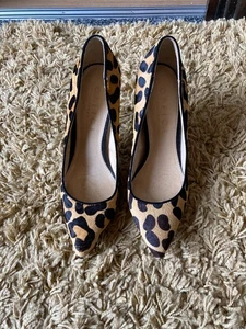 LADIES BROWN ANIMAL PRINT STILETTOS FROM OFFICE - SIZE UK 4 - Picture 1 of 4