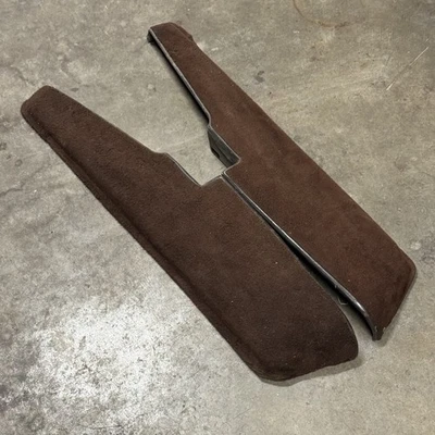 1974-1989 Porsche 911 Door Pocket Set L&R Pair BROWN Original Carpet - Image 1 of 4