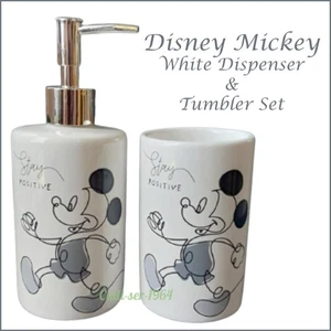 Disney Mickey Mouse Soap Dispenser and Toothbrush Tumbler Set NEW - Picture 1 of 24