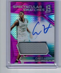 CARIS LEVERT 2016-17 SPECTRA AUTO JERSEY PRIZM CARD # 36/49 BROOKLYN NETS - Bild 1 von 2
