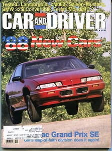 Car and Driver Magazine October 1987 88 New Cars Lamborghini EX 122915jhe - Picture 1 of 1