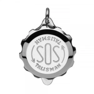 SOS Talisman Anhänger aus Edelstahl, Notfallkapsel - Bild 1 von 5