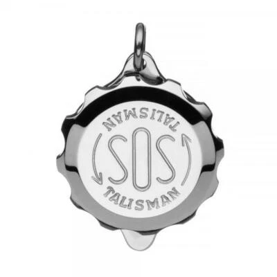 SOS Talisman Anhänger aus Edelstahl, Notfallkapsel - Bild 1 von 4