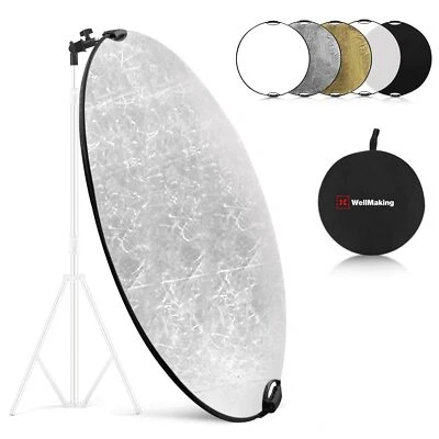 Reflector de luz plegable para fotografía 32 pulgadas 80 cm con bolsa e inclinación Foto 1 de 4