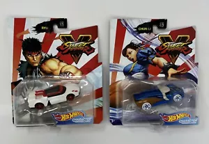 Hot Wheels Street Fighter V CHARACTER CARS Ryu #1/5, Chun-Li #2/5 - Picture 1 of 6