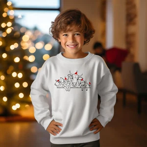 Christmas Barnyard Friends Youth Crewneck Sweatshirt - Picture 1 of 20