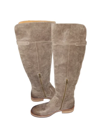 Botas por encima de la rodilla Kork Ease para mujer de gamuza Addison color topo talla 8,5 usadas Foto 1 de 4