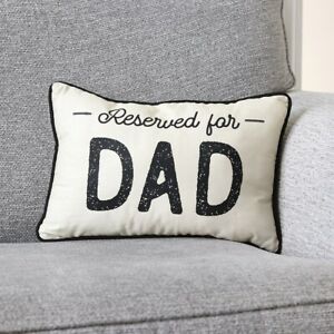 RESERVED FOR DAD RETANGLUAR CUSHION FATHERS DAY BIRTHDAY CHRISTMAS GIFT