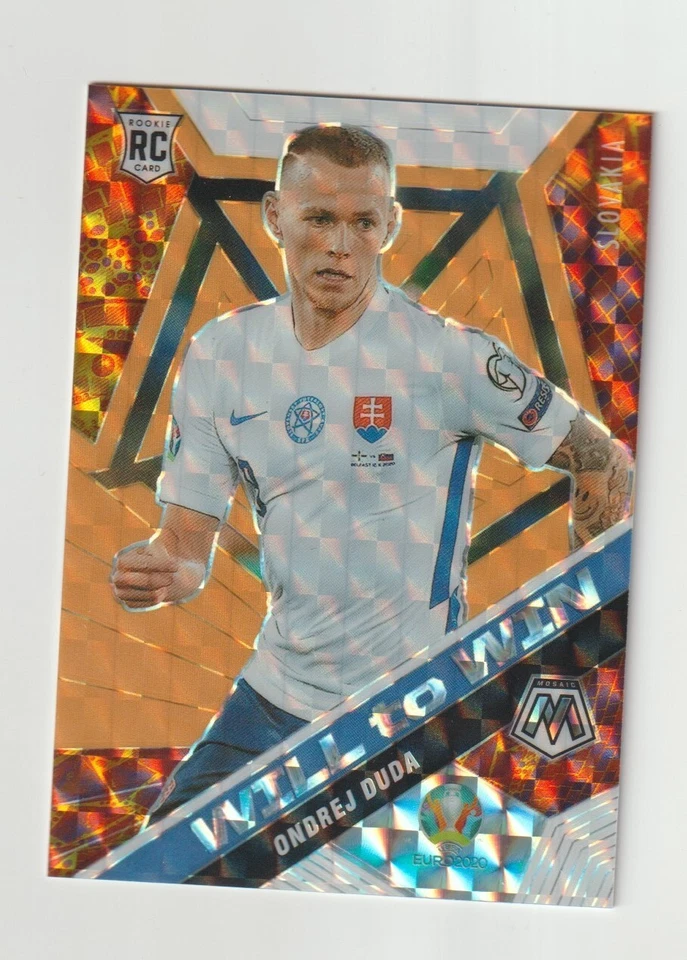 2021 Mosaic UEFA Euro Ondrej Duda Orange Fluorescent Will To Win RC SN 14/25 - Image 1 of 2