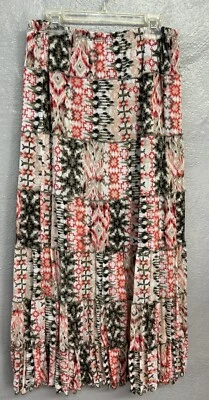 JM Collection 裙子尺寸小号内衬长 A 字弹力波西米亚 Modest — 第 1/4 张图片