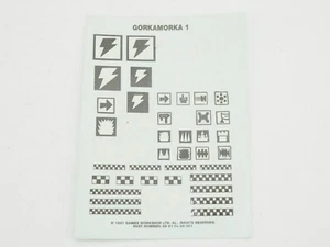 GW GORKAMORKA ORK TRANSFER SHEET 1. GREEN 1174 - Picture 1 of 1