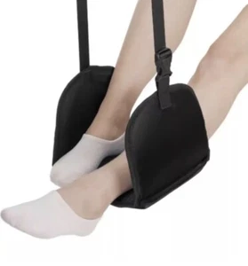 Airplane Foot Rest Foot Hammock for Plane Travel-Portable Airplane Footrest-BLK - Picture 1 of 3