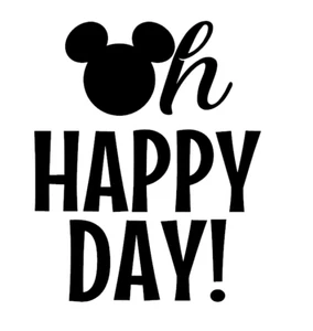 💕Disney Mickey Happy Day Gift Decal Car Fast Free Shipping 📫 Buy 2 Get 1 Free - Picture 1 of 4