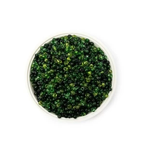 Preciosa 10/0 Czech Glass Seed Beads Rocailles Transparent GREEN Mix 10g - 500g - Picture 1 of 1