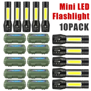 35000000 lumens Super Bright Torch Rechargeable Small LED Mini Flashlight Pocket - Picture 1 of 19