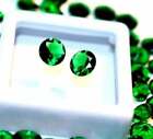Green Emerald 2.20 Ct Round Pair Columbian Certified Loose Gemstone