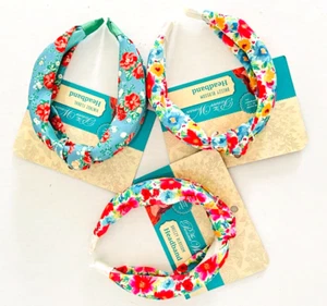 Juego de 3 diademas florales vintage flor ventosa azul mujer Pioneer rosa azul - Imagen 1 de 9