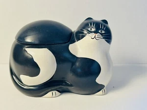 Fat Cat Sugar Bowl Sakura 2002 Warren Kimble Black & White - Picture 1 of 14