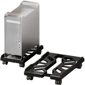 Adjustable Mobile CPU Stand, Ventilated Computer Tower Holder with 4 Wheels - Picture 1 of 12
