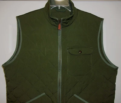 Chaleco Dorset Acolchado Vineyard Vines Para Hombre Verde Talla XL Bolsillos Cuello Pana Foto 1 de 4